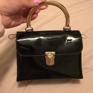Black Purse with Gold